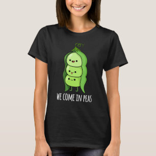 Camiseta Viemos Em Ervilhas Engraçadas Pea Pun Dark BG