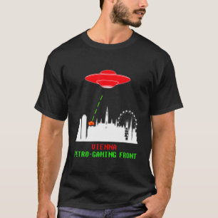 Camiseta Viena, Áustria Invasão, Retro Jogos Ufo