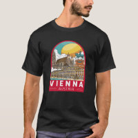 Viena Áustria - Viagem Retro Emblem