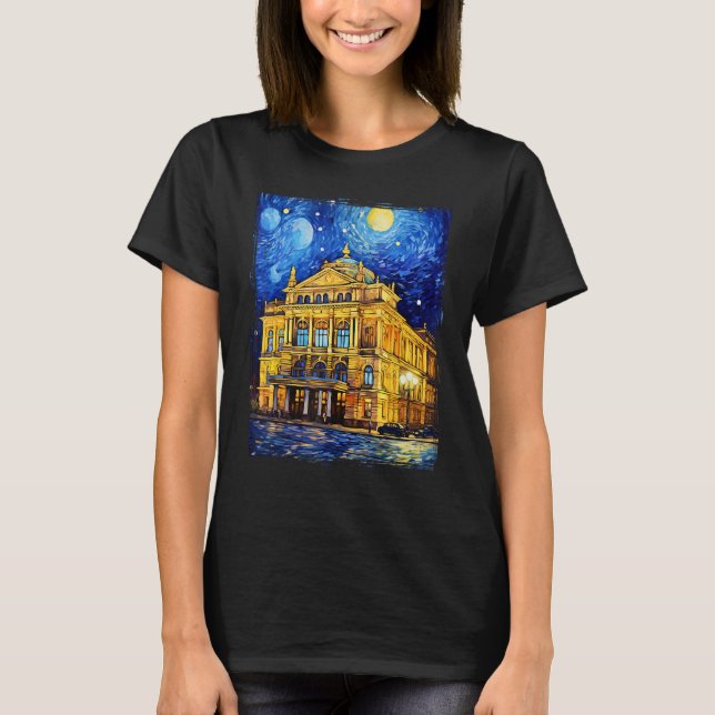 Camiseta Viena Áustria Viena, Opera Van Gogh (Frente)