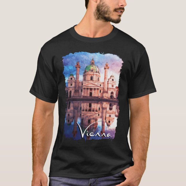 Camiseta Viena Cidade Áustria Viena 1 (Frente)