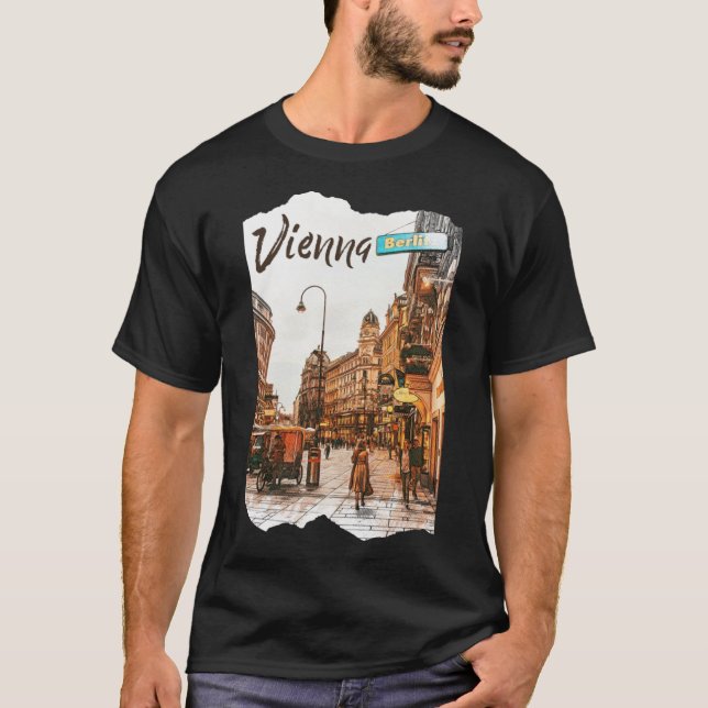 Camiseta Viena Cidade Áustria Viena Viena (Frente)