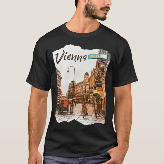 Camiseta Viena Cidade Áustria Viena Viena (Frente)