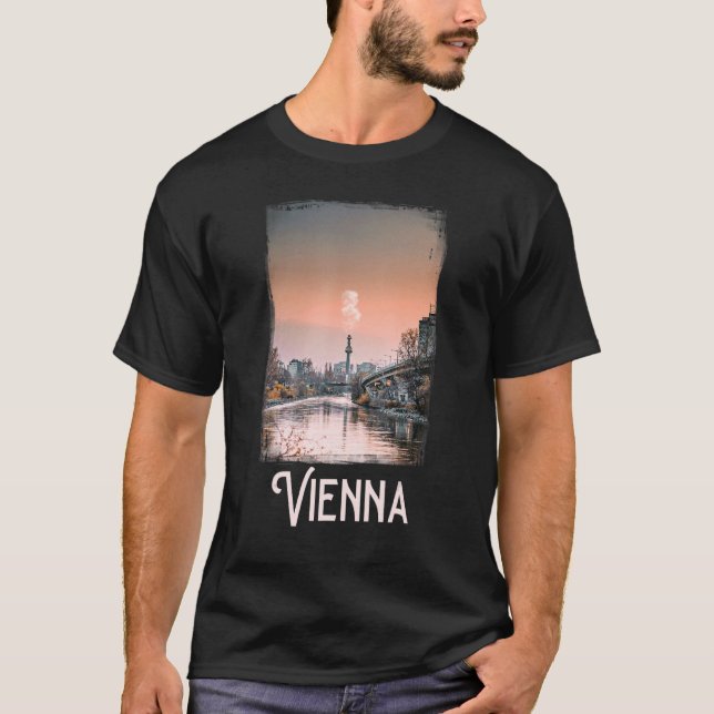 Camiseta Viena Cidade Viena Viena Viena Viena Viena (Frente)