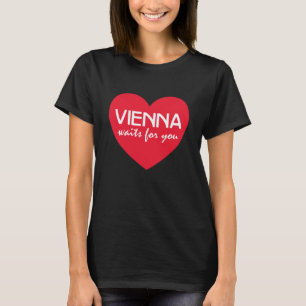 Camiseta Viena Espera Por Você Coração de Amor