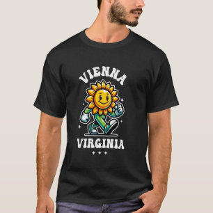 Camiseta Viena Virgínia Diversão Girassol Desenho Animado