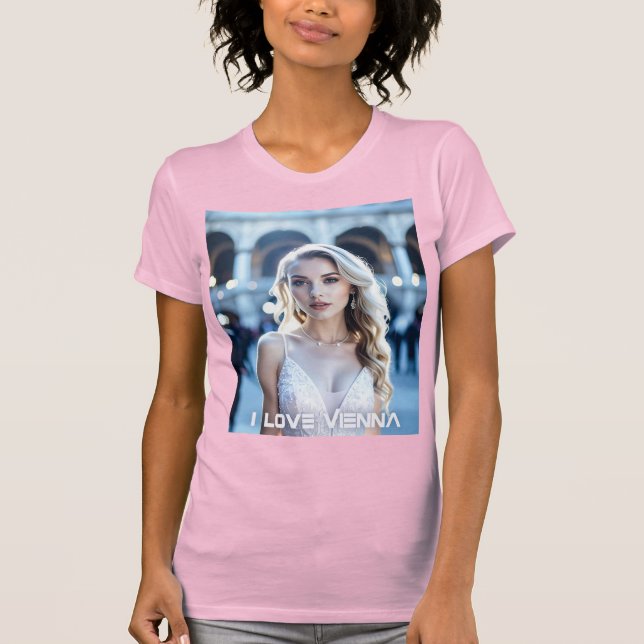 CAMISETA VIENNA - AUSTRIA - I LOVE VIENNA (Frente)