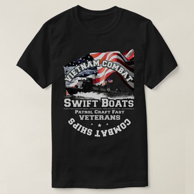 Camiseta Vietnã combate barcos Swift PCF (Frente do Design)
