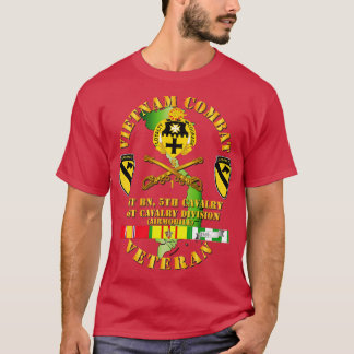 Camiseta Vietnã Combate Cavalaria Veterana c 1rua Bn 5 Cav 