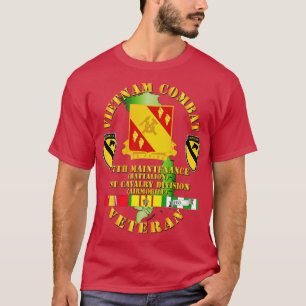 Camiseta Vietnã Combate Cavalaria Veterana com 27ª Maint Bn