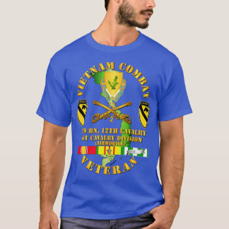 Camiseta Vietnã Combate Cavalaria Veterana com segundo Bn 1