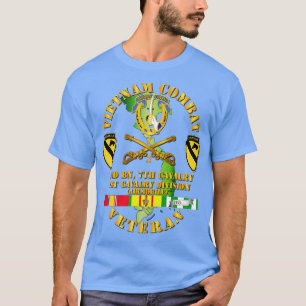 Camiseta Vietnã Combate Cavalaria Veterana com segundo Bn 7
