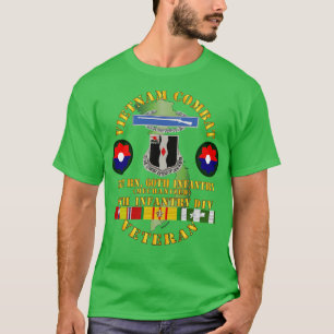 Camiseta Vietnã Combate Infantaria Vet c 5 Bn 60th Inf 9th