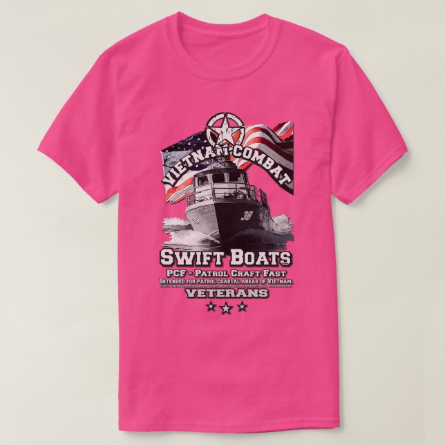 Camiseta Vietnã Combate PCF SWIFT BOAT (Frente do Design)