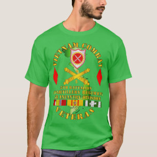Camiseta Vietnã Combate Vet 5 Bn 4th Artilharia 5 Inf Di