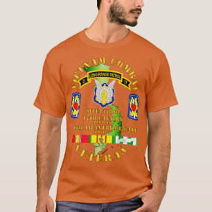 Camiseta Vietnã Combate Veteran w D Tropa 17º Cav 199º Em