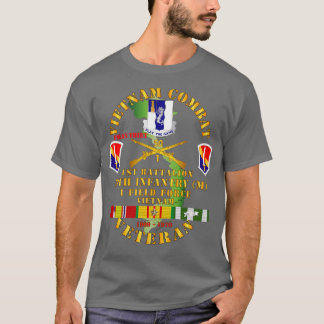 Camiseta Vietnã Combate Veterano c 1rua Bn 50º Campo Inf I