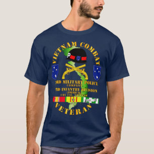 Camiseta Vietnã Combate Veterano com 23ª Polícia Militar Co