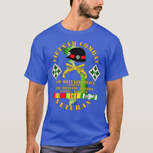 Camiseta Vietnã Combate Veterano com 4ª Polícia Militar Co