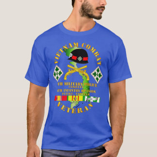 Camiseta Vietnã Combate Veterano com 4ª Polícia Militar Co 