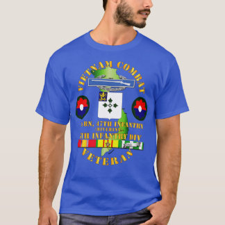 Camiseta Vietnã Combatendo Infância Veterana com 3º Bn 47º 