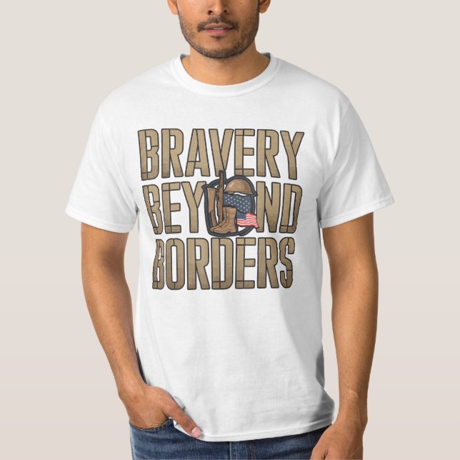 Camiseta Vietnã Dia Patriótico dos EUA Bandeira Americana (Frente)