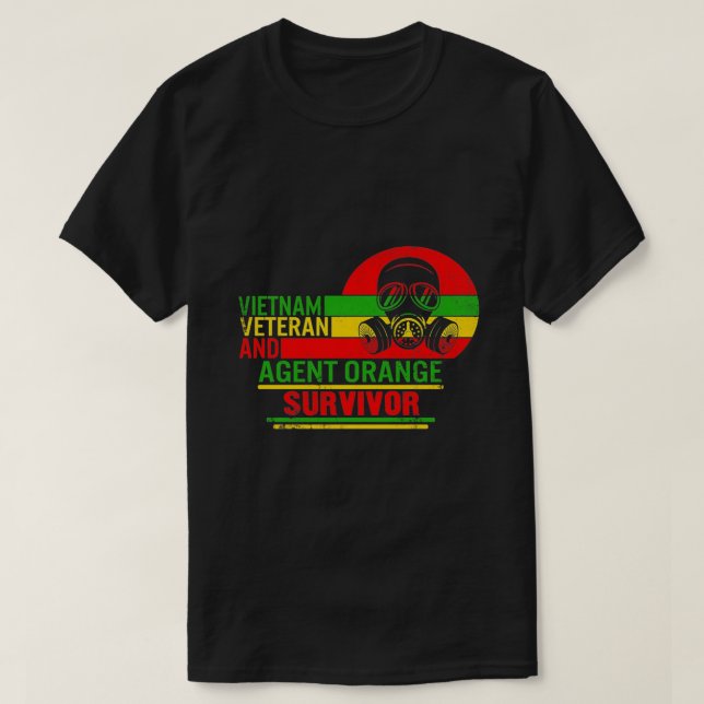 Camiseta Vietnã E Agente Laranja Sobrevivente (Frente do Design)