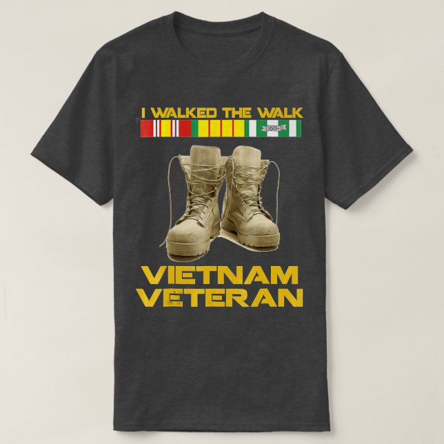 Camiseta Vietnã, Guerra do Vietnã, T, nos deu Veteranos  (Frente do Design)