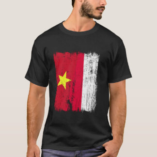 Camiseta Vietnã Polônia Meia Bandeira Vietnamita Polonês An