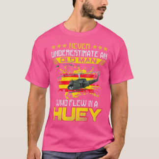Camiseta Vietnã Vet Uh1 Huey Helicopter 1