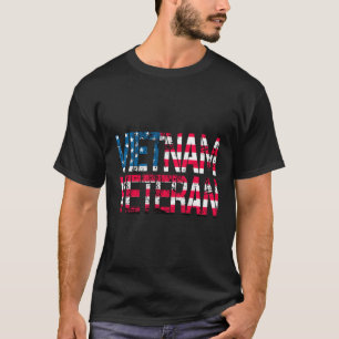 Camiseta Vietnã, Veterano Americano Bandeira Vietnã