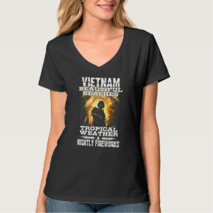 Camiseta Vietnã Veterano Vietnã Bonita Praias Tropicais