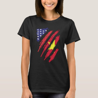 Camiseta Vietnam Americano Grown Flag USA Patriot Heritage