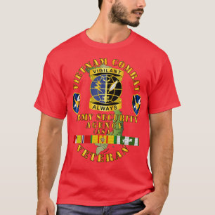 Camiseta Vietnam Combate Veteran ASA SSI DUI w VN SVC