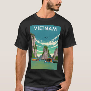 Camiseta Vietnam Retro Vintage — País Mínimo Viagem Poste