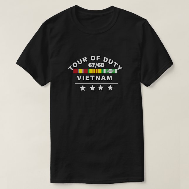 CAMISETA VIETNAM TOUR DE SERVIÇO 67 (Frente do Design)
