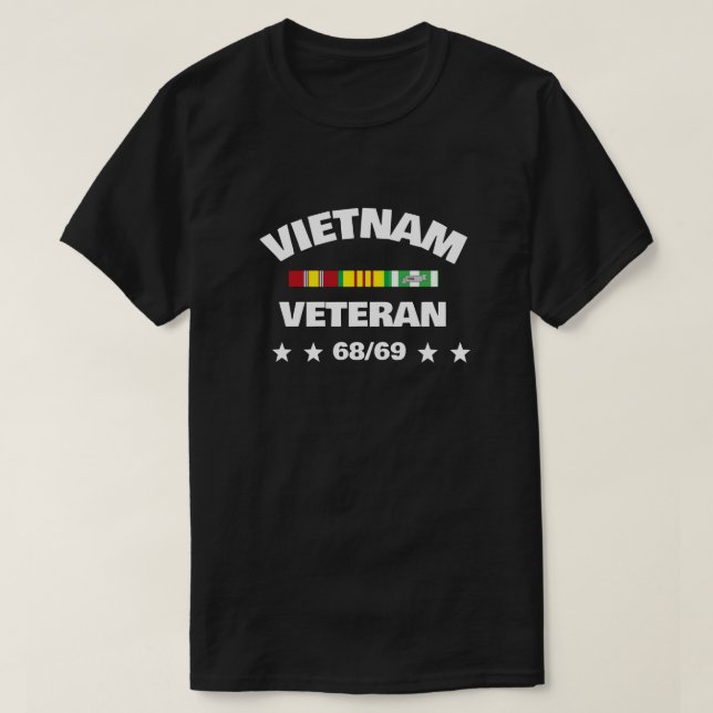CAMISETA VIETNAM TOUR OF DUTY 68/69 (Frente do Design)