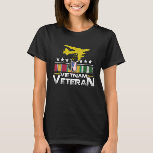 Camiseta Vietnam Veteran B 52 Stratofortress Bomber Plane U