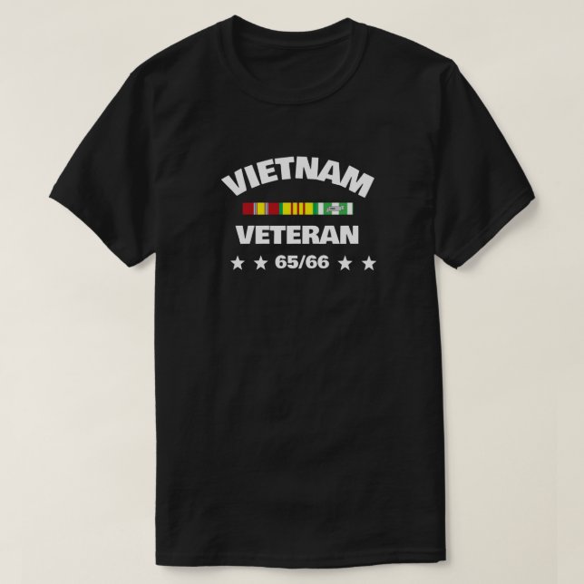 CAMISETA VIETNAM VETERANS TOUR DO DIREITO 65-66 (Frente do Design)