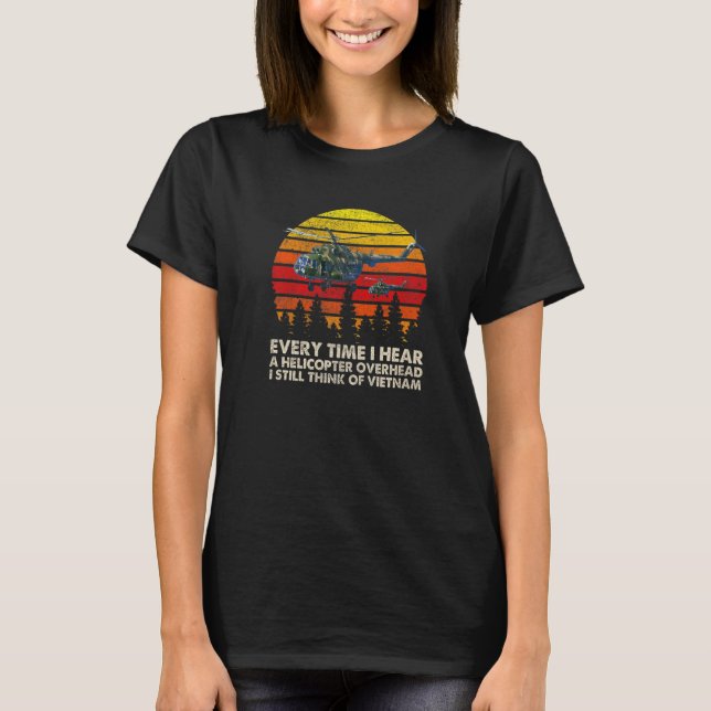Camiseta Vietnam War Veterans I Still Think Of Vietnam Memo (Frente)