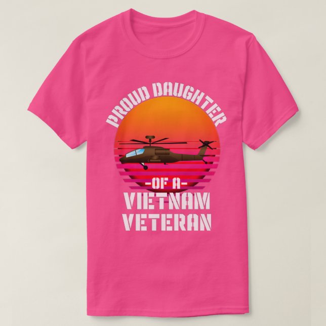 Camiseta Vietname Veterano, família Patriota dos EUA, doado (Frente do Design)