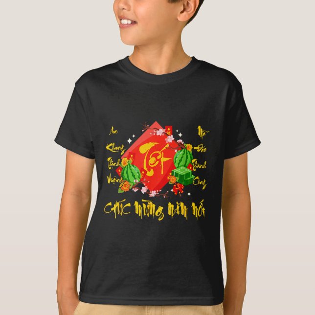 Camiseta Vietnamese Lunar New Year 2026 Tet Viet Chuc Mung  (Frente)