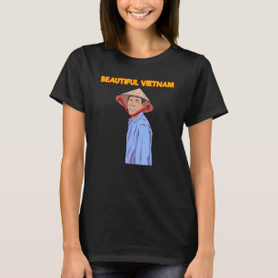 Camiseta Vietnamita Agricultores Vietnamitas Arroz Campos S