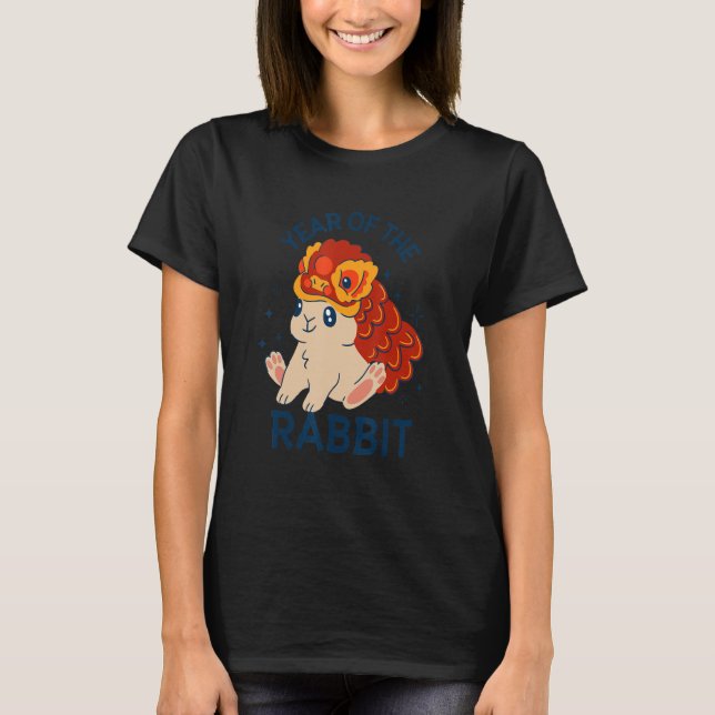 Camiseta Vietnamita Chinês Ano Novo 12 Zodiacs Rabbit 5 (Frente)
