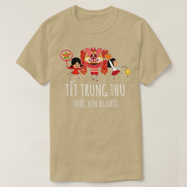Camiseta Vietnamita Tet Trung Thu Moon Festival outono (Frente do Design)