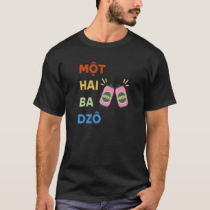Camiseta Vietnamita Vieta Vietnamita Mot Hai Ba Dzo Um Dois