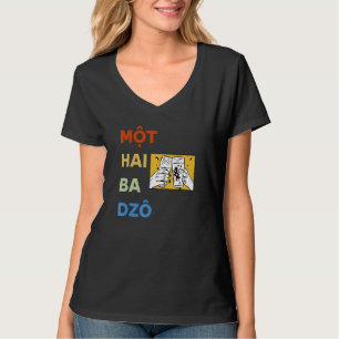 Camiseta Vietnamita Vieta Vietnamita Mot Hai Ba Dzo Um Dois
