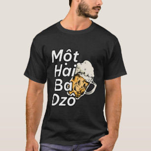 Camiseta Vietnamita Vieta Vietnamita Mot Hai Ba Dzo Um Dois