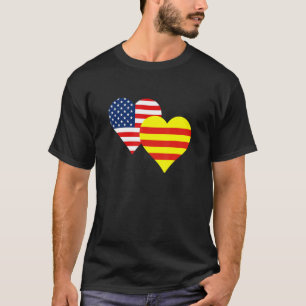 Camiseta Vietnamita Vnch Flag Viet Nam Cong Hoa Heart