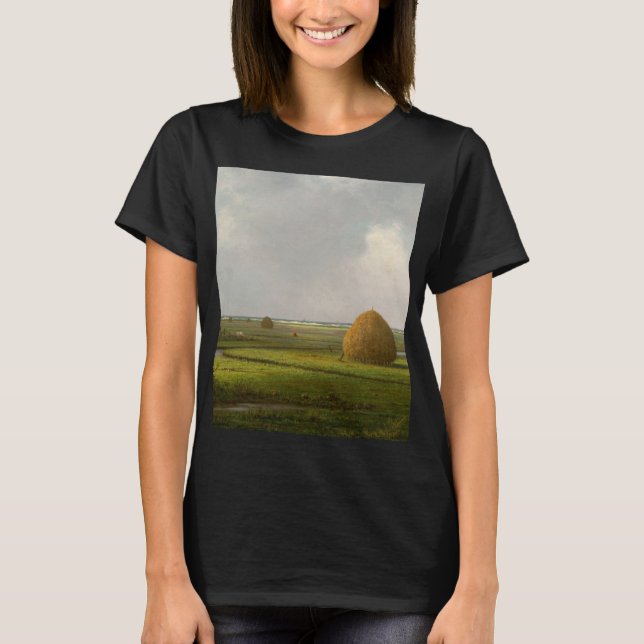 Camiseta View of Marshfield, 1876 by Martin Johnson Heade (Frente)